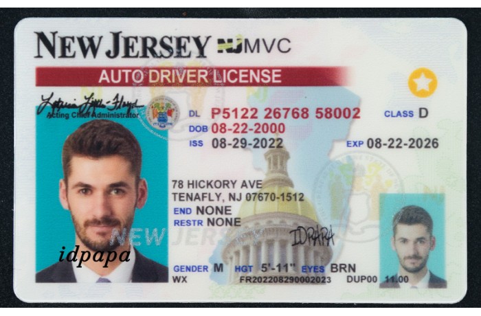 New Jersey Card