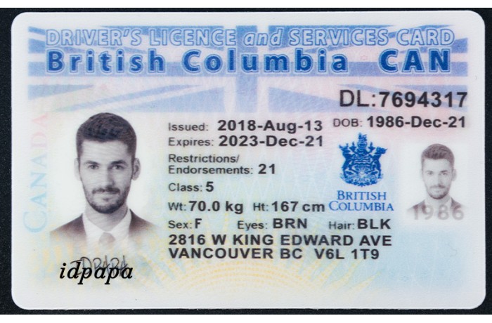 British Columbia Card